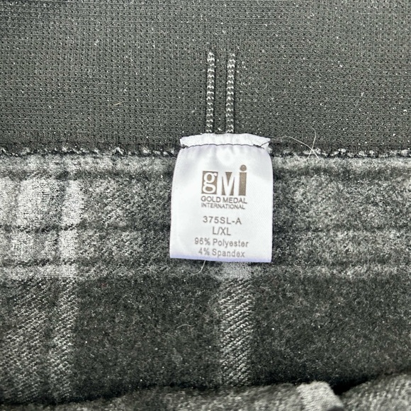 gmi Plaid Stretchy Leggings Girls Sz. Large Thick - Picture 2 of 8